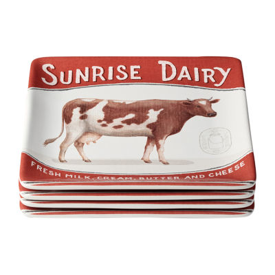 Certified International Vintage Farm 4-pc. Ceramic Salad Plate