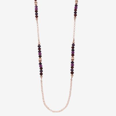 Liz Claiborne Gold Tone Womens 36 Inch Strand Necklace