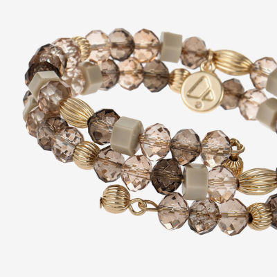 Liz Claiborne Gold Tone Womens Wrap Bracelet