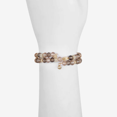 Liz Claiborne Gold Tone Womens Wrap Bracelet