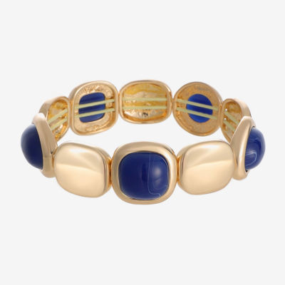 Monet Jewelry Gold Tone Womens Oval Cushion Stretch Bracelet