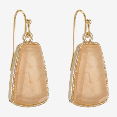 Liz Claiborne Hexagon Womens Drop Earrings