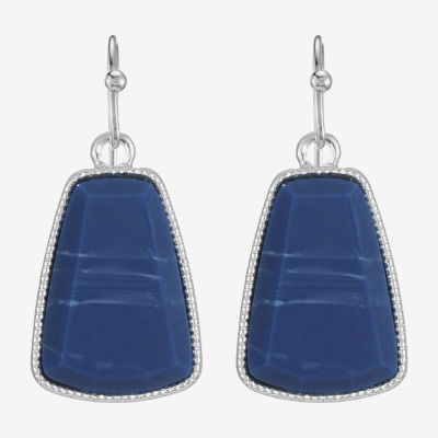 Liz Claiborne Hexagon Womens Drop Earrings