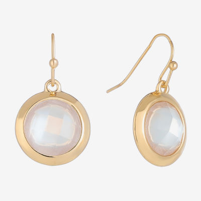 Liz Claiborne Gold Tone Womens Drop Earrings