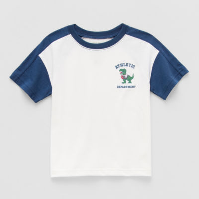 Okie Dokie Active Toddler & Little Boys Crew Neck Short Sleeve Regular Fit Graphic T-Shirt