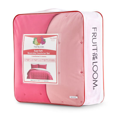 Fruit of the Loom Super Soft Reversible Comforter Set