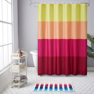 Fruit of the Loom Warm Stripe Shower Curtain