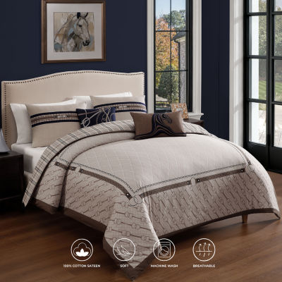 Bebejan Equestrian 5-pc. Reversible Comforter Set