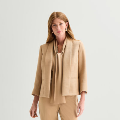 Black Label by Evan-Picone Tweed Womens Classic Fit Suit Jacket