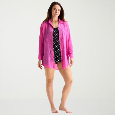 Sonnet Shores Womens Dress Swimsuit Cover-Up