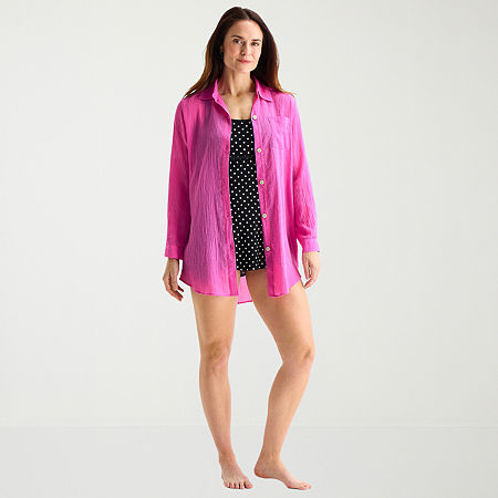 Sonnet Shores Womens Dress Swimsuit Cover-Up