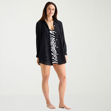 Sonnet Shores Womens Dress Swimsuit Cover-Up