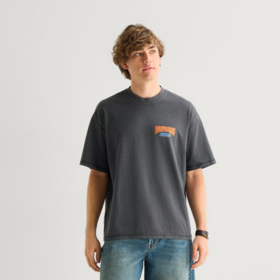Arizona Mens Crew Neck Short Sleeve Boxy Fit Graphic T-Shirt