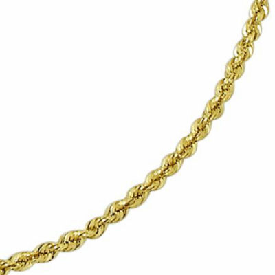 14K Gold Glitter Rope 2024" 3mm Chain JCPenney