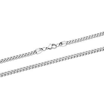 Men's Stainless Steel Rope Link Chain Necklace - 24 in
