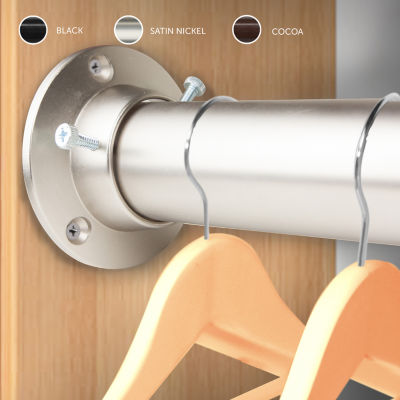 Rod Desyne Closet 1 1/2 IN Adjustable Curtain Rod