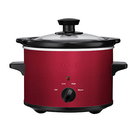 Cooks 1.5-Quart Slow Cooker, One Size, Red