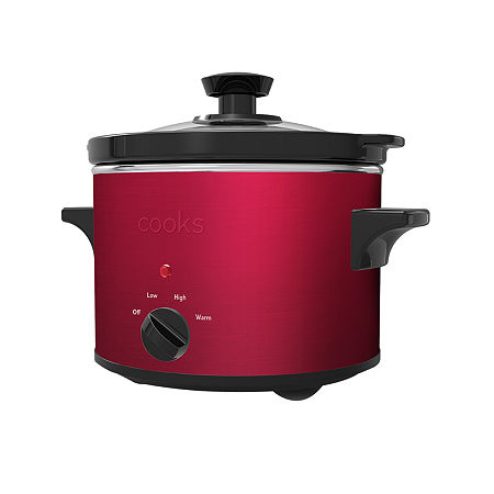 Cooks 1.5-Quart Slow Cooker, One Size, Red