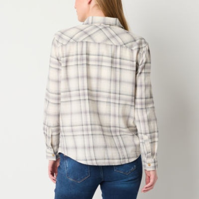 a.n.a Womens Long Sleeve Cuffed Sleeve Regular Fit Tall Button-Down Shirt