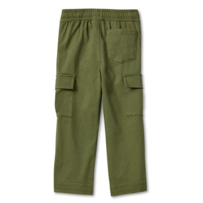 Okie Dokie Boys Drawstring Waist Straight Cargo Pant