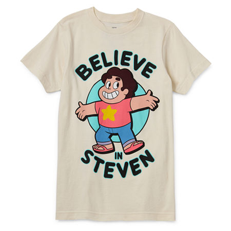Little & Big Boys Adventure Time Crew Neck Short Sleeve Graphic T-Shirt, Xx-small (4-5), Beige