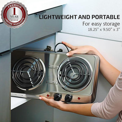 Ovente Double Coil Electric Burner