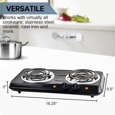 Ovente Double Coil Electric Burner