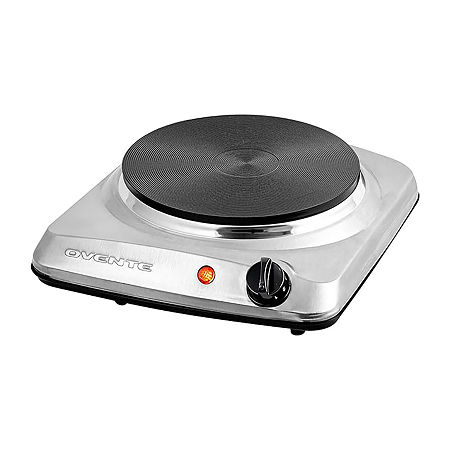 Ovente Cast - Iron Electric Burner, One Size, Silver