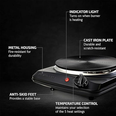 Ovente Cast - Iron Electric Burner