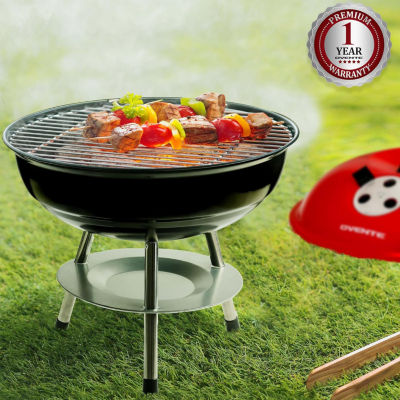 Ovente 14 In Bbq Charcoal Electric Grill