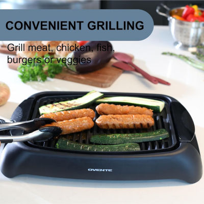 Ovente 13x10 Premium Non-Stick Electric Grill