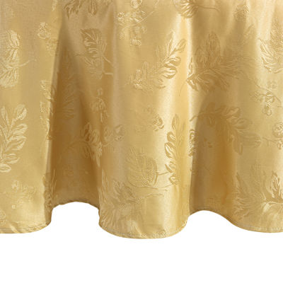 Elrene Home Fashions Elegant Woven Leaves Tablecloth