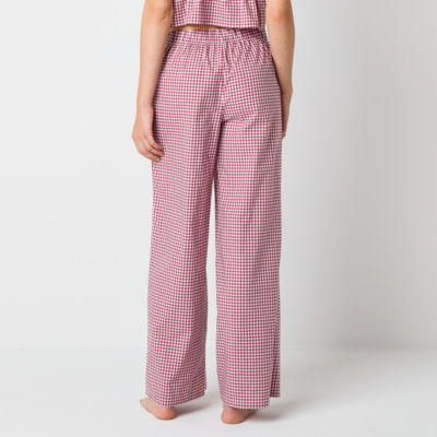 Arizona Body Womens Poplin Juniors Pajama Pants