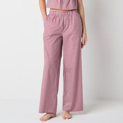 Arizona Body Womens Poplin Juniors Pajama Pants