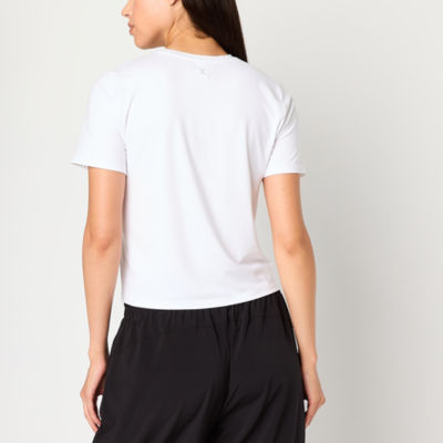 Xersion Everyday Womens Crew Neck Short Sleeve Quick Dry Active T-Shirt