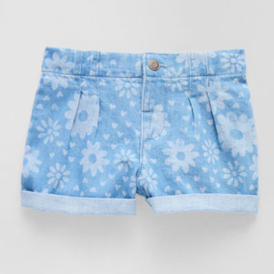 Okie Dokie Toddler Girls Adaptive Denim Short
