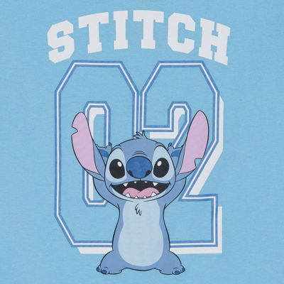 Disney Collection Little & Big Kid Boys Crew Neck Short Sleeve Regular Fit Lilo Stitch Graphic T-Shirt