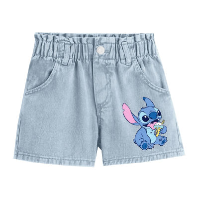 Disney Collection Little & Big Girls Lilo & Stitch Denim Short