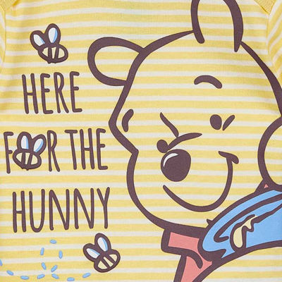 Disney Baby Boys Winnie The Pooh Crew Neck Short Sleeve Bodysuit
