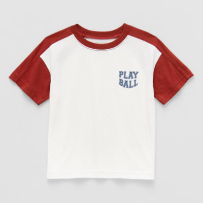 Okie Dokie Toddler & Little Boys Active Crew Neck Short Sleeve Graphic T-Shirt