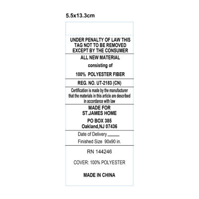 St. James home Reversible Mini Honeycomb Down Alternative Blanket