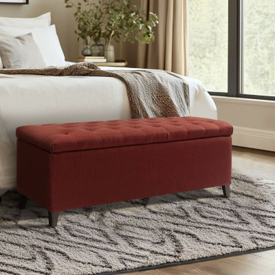 Madison Park Sasha Tufted Top Storage Bench