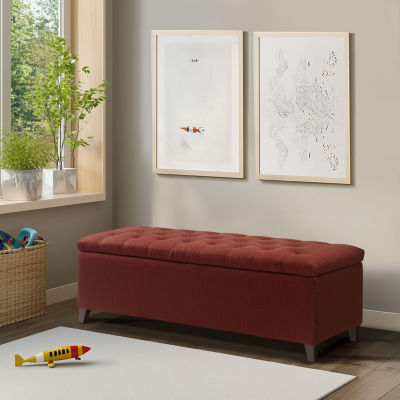 Madison Park Sasha Tufted Top Storage Bench