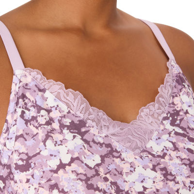 Bali Breathe Womens V Neck Sleeveless Pajama Top