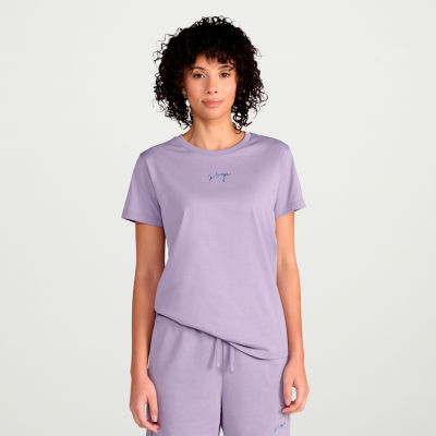 PUMA Womens Crew Neck Short Sleeve Active T-Shirt