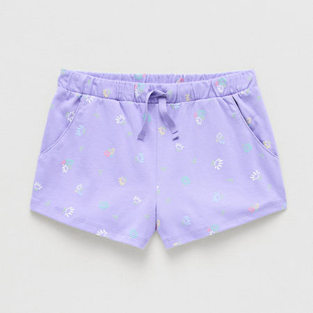 Thereabouts Little & Big Kid Girls Pull-On Short, X-small (6-6x), Purple