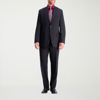 Haggar Travel Performance Tailored Mens Stretch Fabric Modern Fit Suit