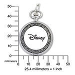 Disney Mens Winnie the Pooh Silver-Tone Pocket Watch