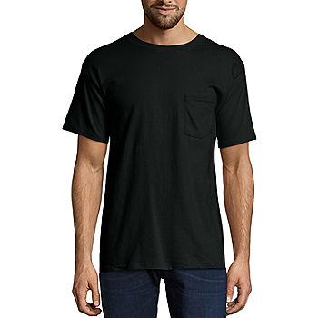 Hanes Mens Beefy-T Short Sleeve Pocket Tee - JCPenney