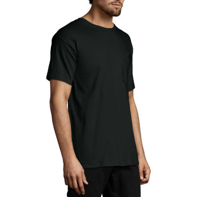 hanes black t shirts with pocket